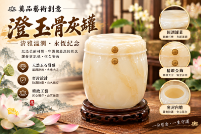 橙玉｜奠品紙紮骨灰罐